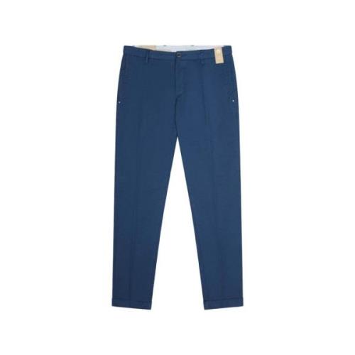 Blauwe Katoenen Chino Broek At.P.Co , Blue , Heren