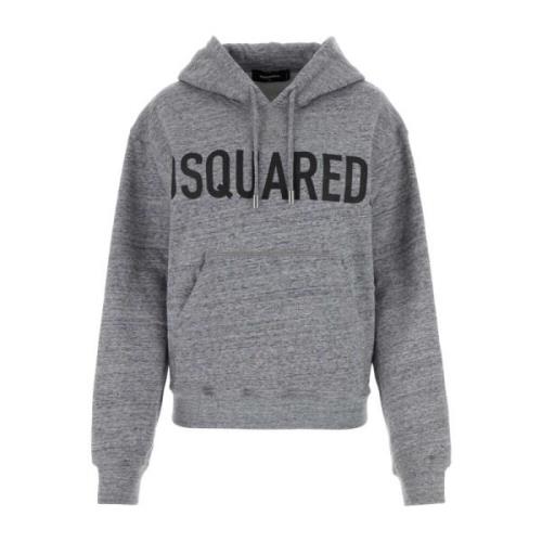 Grijze Katoenen Sweatshirt Dsquared2 , Gray , Dames