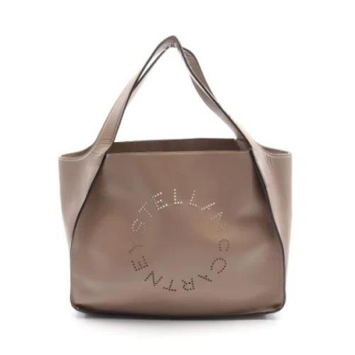 Pre-owned Leather handbags Stella McCartney Pre-owned , Beige , Dames
