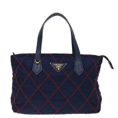 Pre-owned Fabric prada-bags Prada Vintage , Blue , Dames