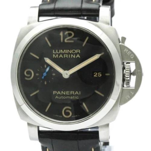 Pre-owned Stainless Steel watches Panerai Pre-owned , Black , Heren