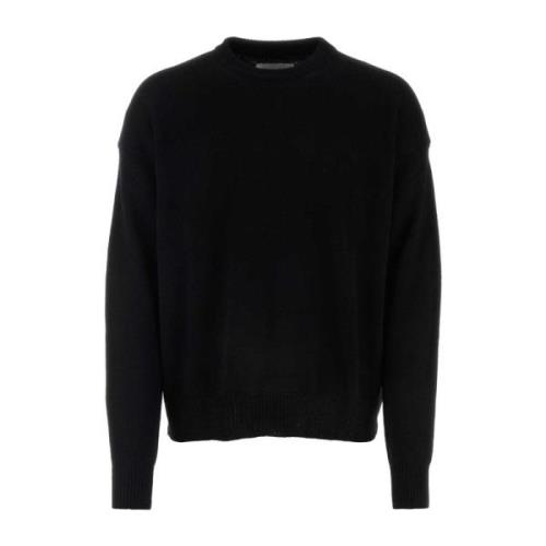 Luxe Zwarte Cashmere Trui Jil Sander , Black , Heren