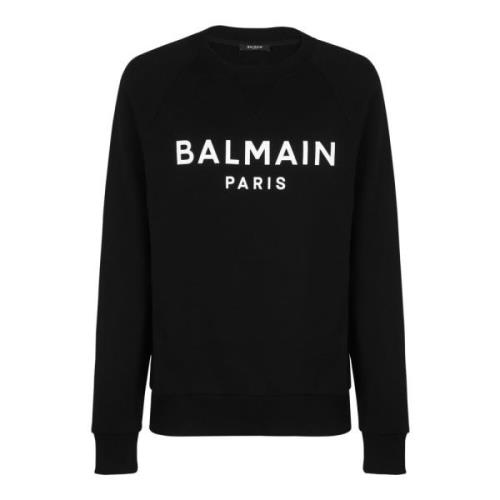 Paris bedrukte sweatshirt Balmain , Black , Heren