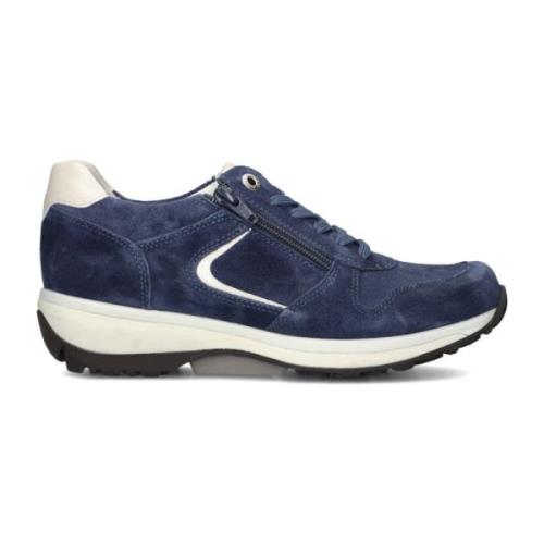 Casual Sneakers in Donkerblauw Suède Xsensible , Blue , Dames