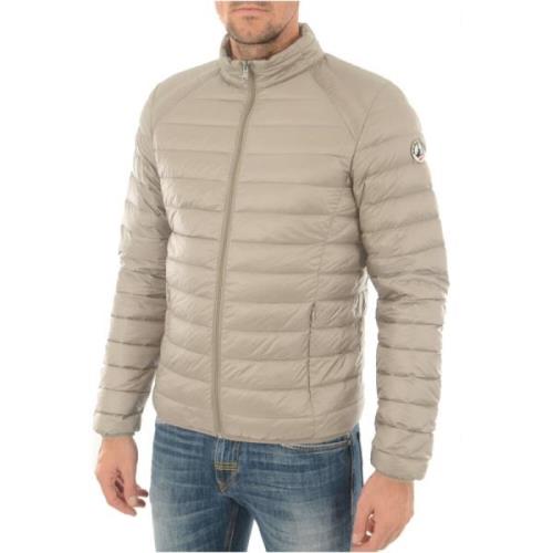 Aansluitende Lichtgewicht Donsjack - Beige Jott , Beige , Heren