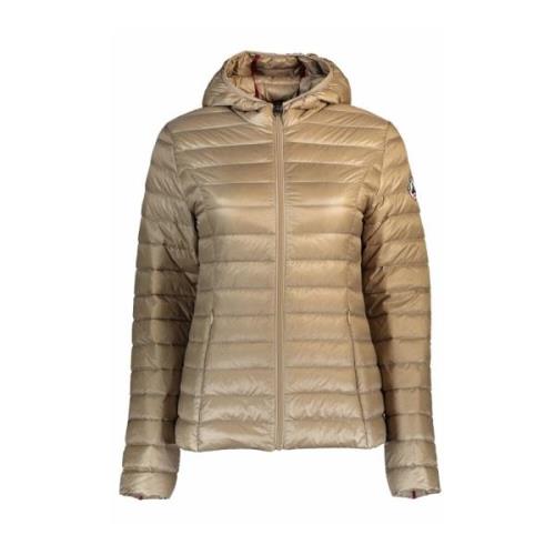 Cloe Gewatteerde Jas - Beige, Capuchon Jott , Beige , Dames