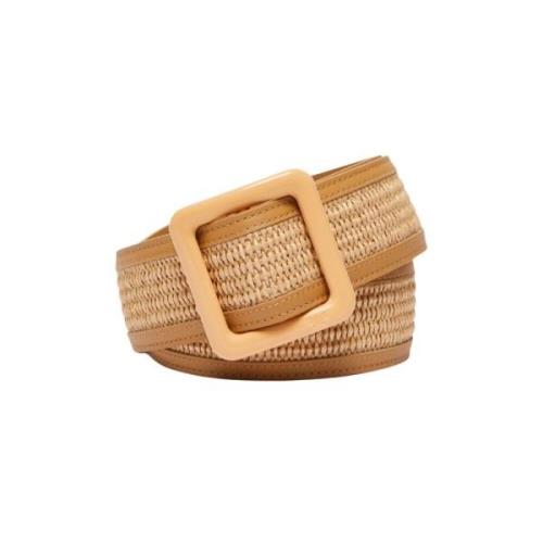 Raffia Effect Riem Max Mara Weekend , Beige , Dames