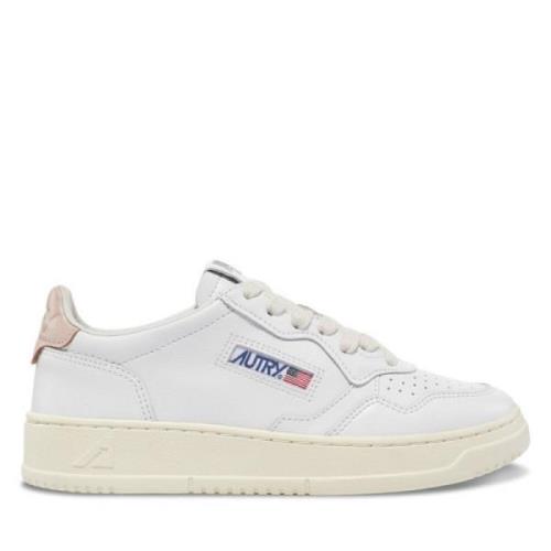 Vintage Lage Sneakers Medalist Stijl Autry , White , Heren