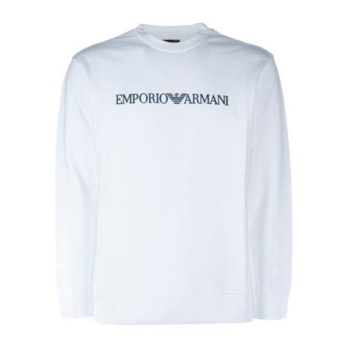 Stijlvolle Sweatshirts voor Mannen Emporio Armani , White , Heren