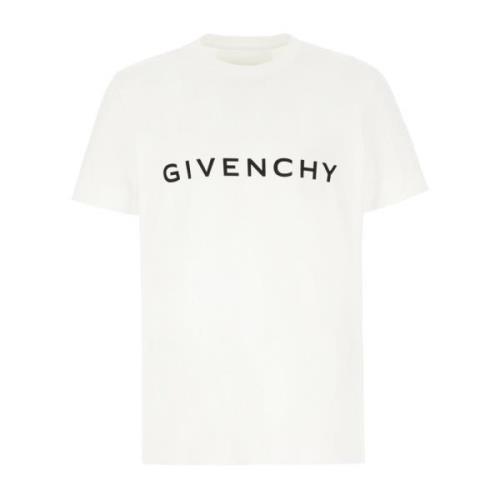 Casual Katoenen T-Shirt Givenchy , White , Heren