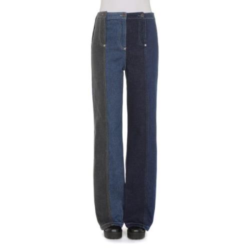 Klassieke Straight Jeans Moschino , Blue , Dames