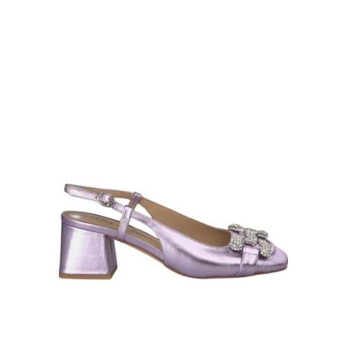 Vierkante Hak Gesp Schoenen Alma EN Pena , Purple , Dames