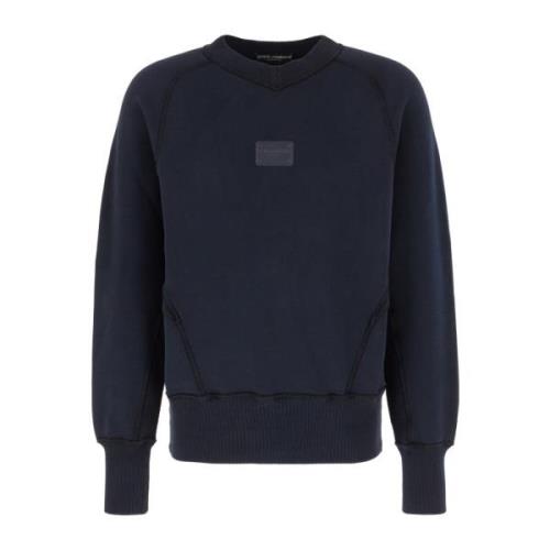 Stijlvolle Sweatshirt Collectie Dolce & Gabbana , Blue , Heren
