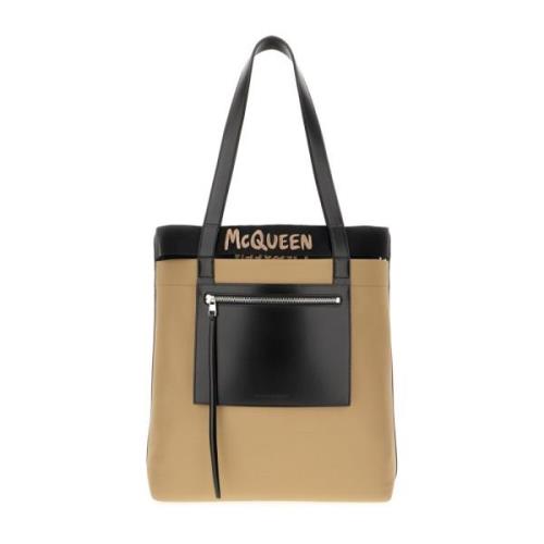 Schoudertassen Alexander McQueen , Beige , Heren