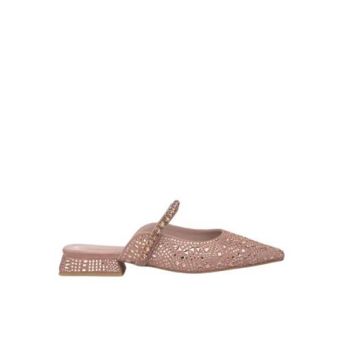 Kristal platte schoen Alma EN Pena , Pink , Dames