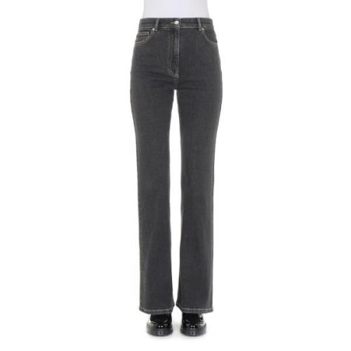 Klassieke Straight Jeans Moschino , Black , Dames