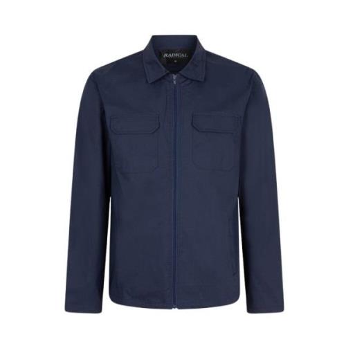 Navy Overshirt Radical , Blue , Heren