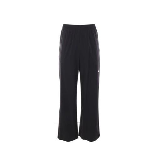 Zwarte joggingbroek met reflecterend logo Balenciaga , Black , Heren