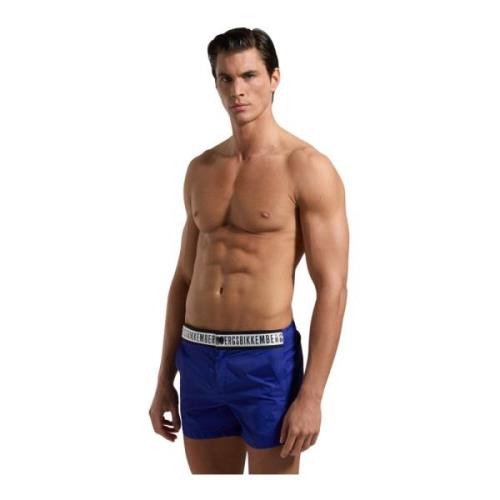 Blauwe Logo Zwembroek Bikkembergs , Blue , Heren