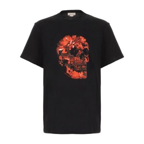 Casual Katoenen T-Shirt Alexander McQueen , Black , Heren