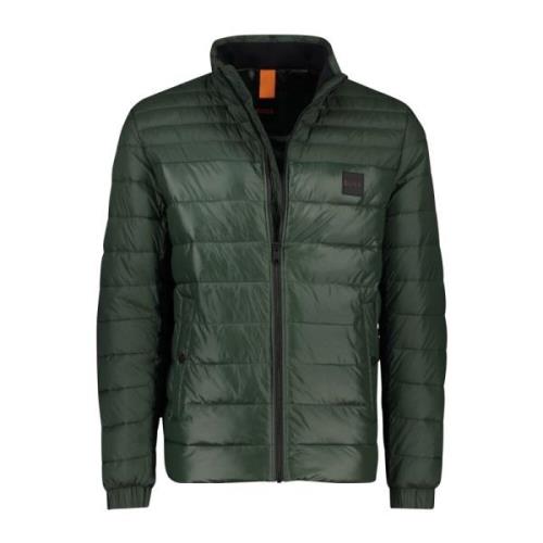 Groene Gewatteerde Jas Hugo Boss , Green , Heren