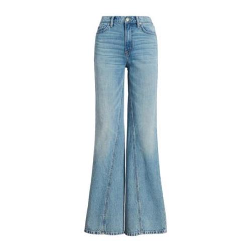Blauwe Jeans Klassieke Stijl Ralph Lauren , Blue , Dames