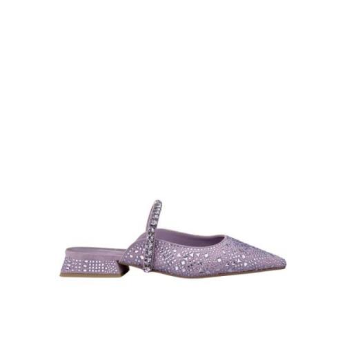 Kristal platte schoen Alma EN Pena , Purple , Dames