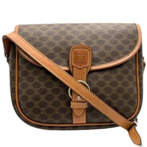 Pre-owned Canvas celine-bags Celine Vintage , Brown , Dames