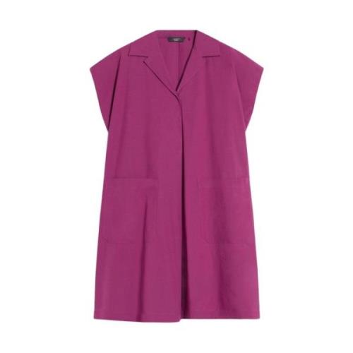 Chic Polo Style Cotton Dress Max Mara Weekend , Purple , Dames