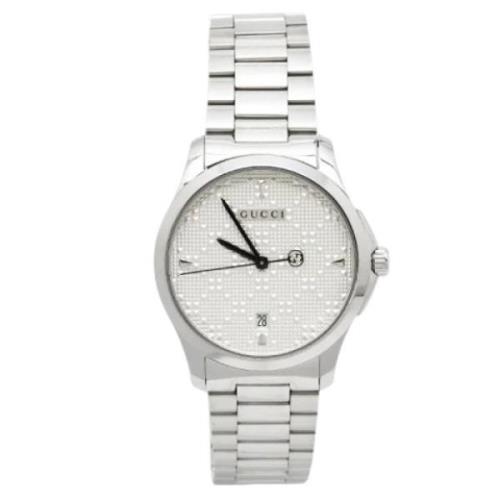 Pre-owned Stainless Steel watches Gucci Vintage , Gray , Dames