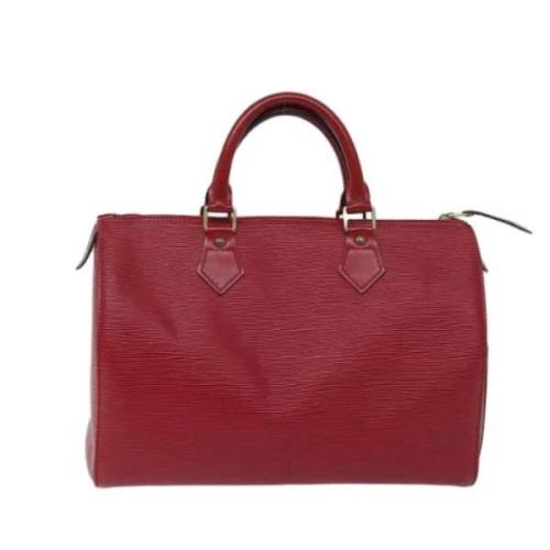 Pre-owned Leather louis-vuitton-bags Louis Vuitton Vintage , Red , Dam...