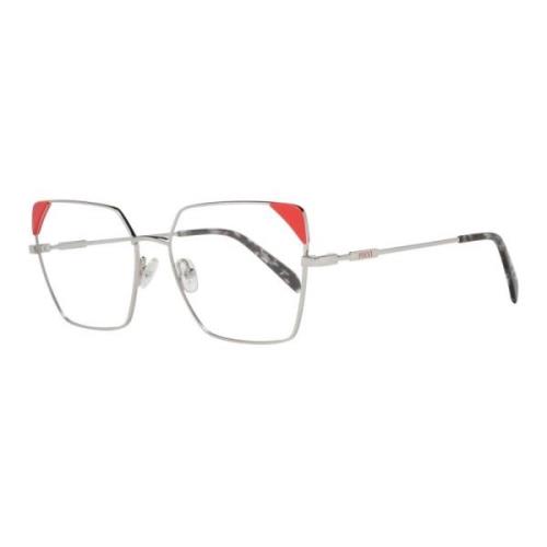 Stijlvolle Grijze Metalen Optische Frames Emilio Pucci , Gray , Dames