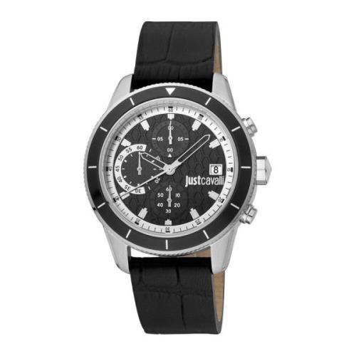 Multifunctioneel Quartz Analoog Horloge 10 ATM Just Cavalli , Black , ...