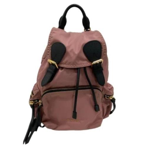 Pre-owned Fabric backpacks Burberry Vintage , Pink , Dames