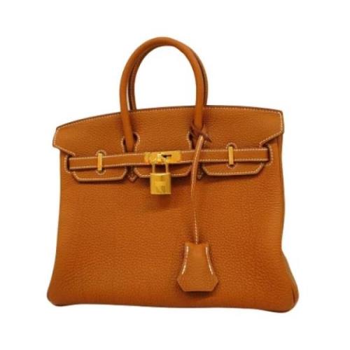 Pre-owned Leather handbags Hermès Vintage , Brown , Dames