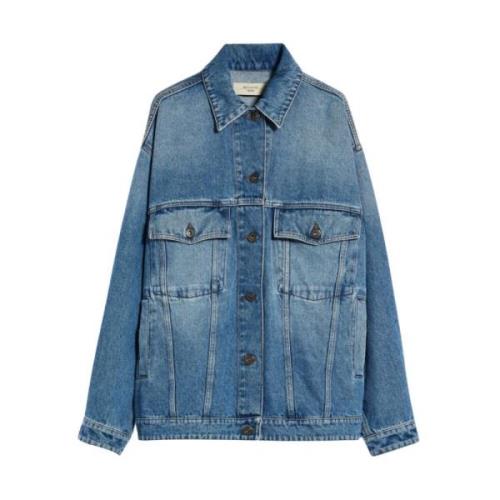 Retro Oversized Denim Jacket Max Mara Weekend , Blue , Dames