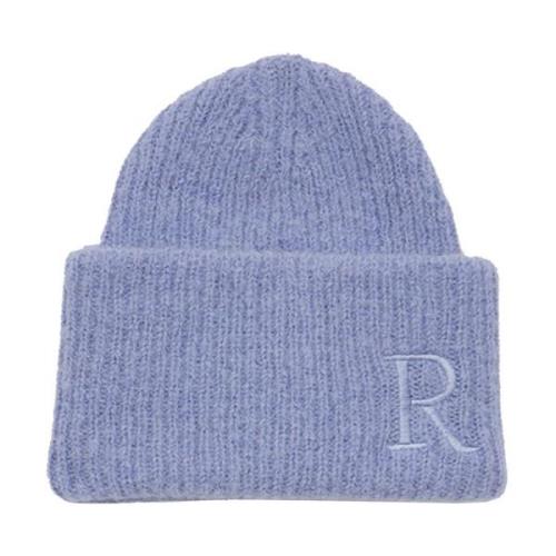 Fluffy Alpaca Beanie Hat Rodebjer , Purple , Dames