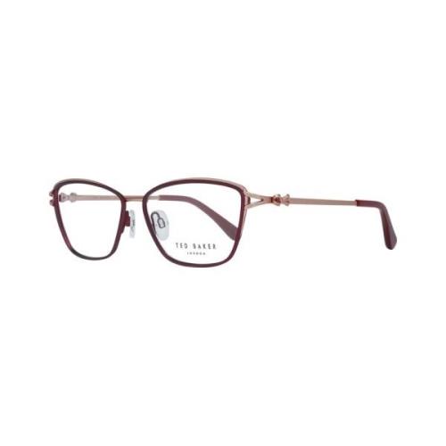 Burgundy Metalen Optische Monturen Vrouwen Ted Baker , Red , Dames