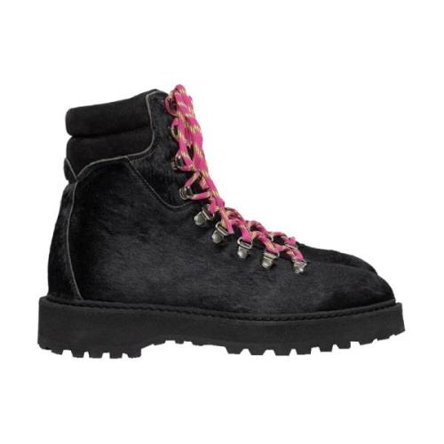 Luxe Leren Wandelschoenen Diemme , Black , Dames