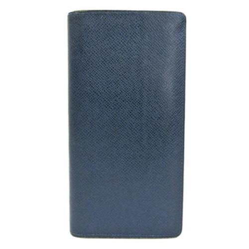 Pre-owned Leather wallets Louis Vuitton Vintage , Blue , Dames