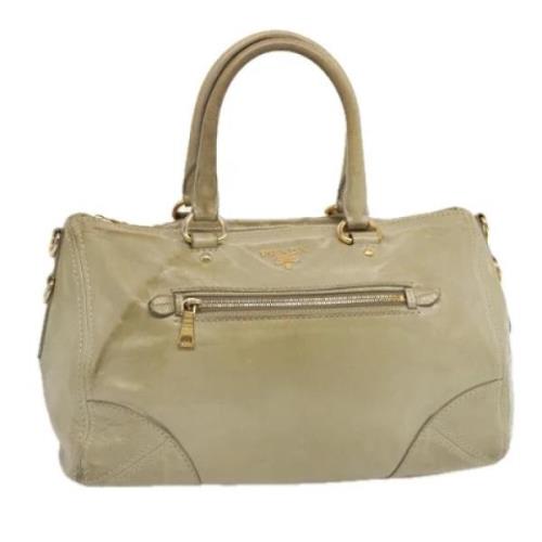 Pre-owned Leather prada-bags Prada Vintage , Beige , Dames