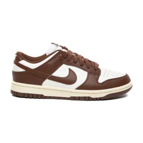 Bruine Leren Basketbalsneakers Nike , Brown , Dames