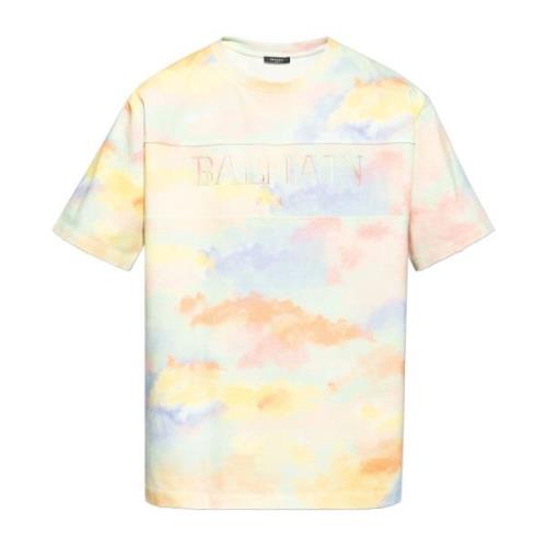 T-shirt met logo Balmain , Multicolor , Heren