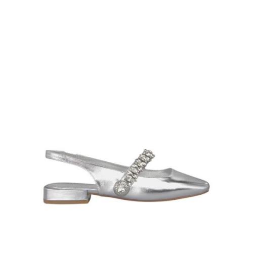 Platte schoen met strass Alma EN Pena , Gray , Dames