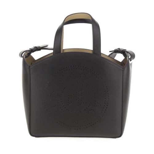 Geperforeerde Kleine Tote Tas Karl Lagerfeld , Black , Dames