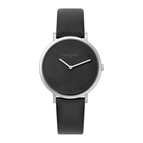 Elegante Dames Analoge Leren Horloge Pierre Cardin , Gray , Dames