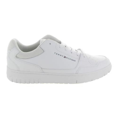 Leren Sneakers Lage Top Kern Tommy Hilfiger , White , Heren