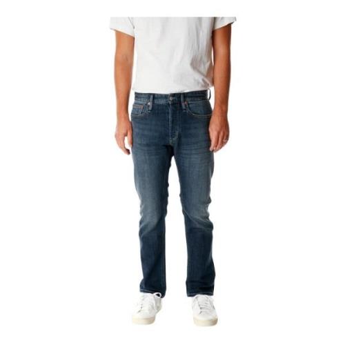 Straight Fit Jeans met lage taille Denham , Blue , Heren