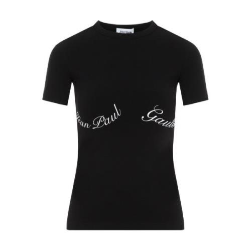 Katoenen Baby Tee-Shirt Zwart Wit Jean Paul Gaultier , Black , Dames