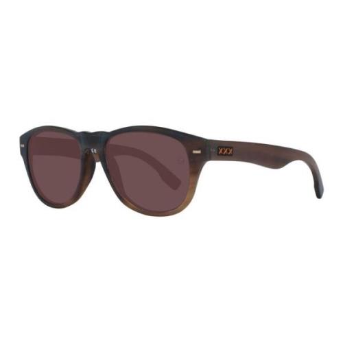 Bruine Trapezium Zonnebril Ermenegildo Zegna , Brown , Heren